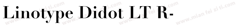 Linotype Didot LT R字体转换